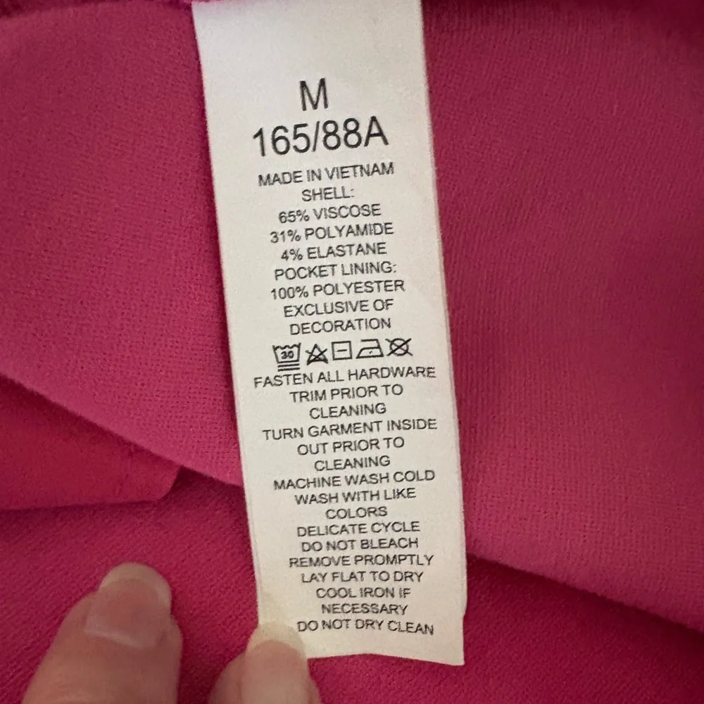 Kate Spade Pink Dress with Floral Collar size Medium - Picture 11 of 11